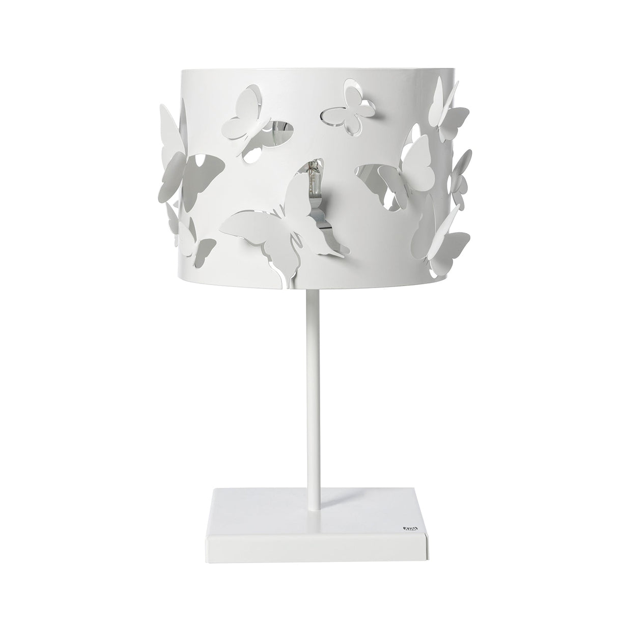 Lampada da tavolo Farfallosa Arti e Mestieri in metallo bianco design farfalla