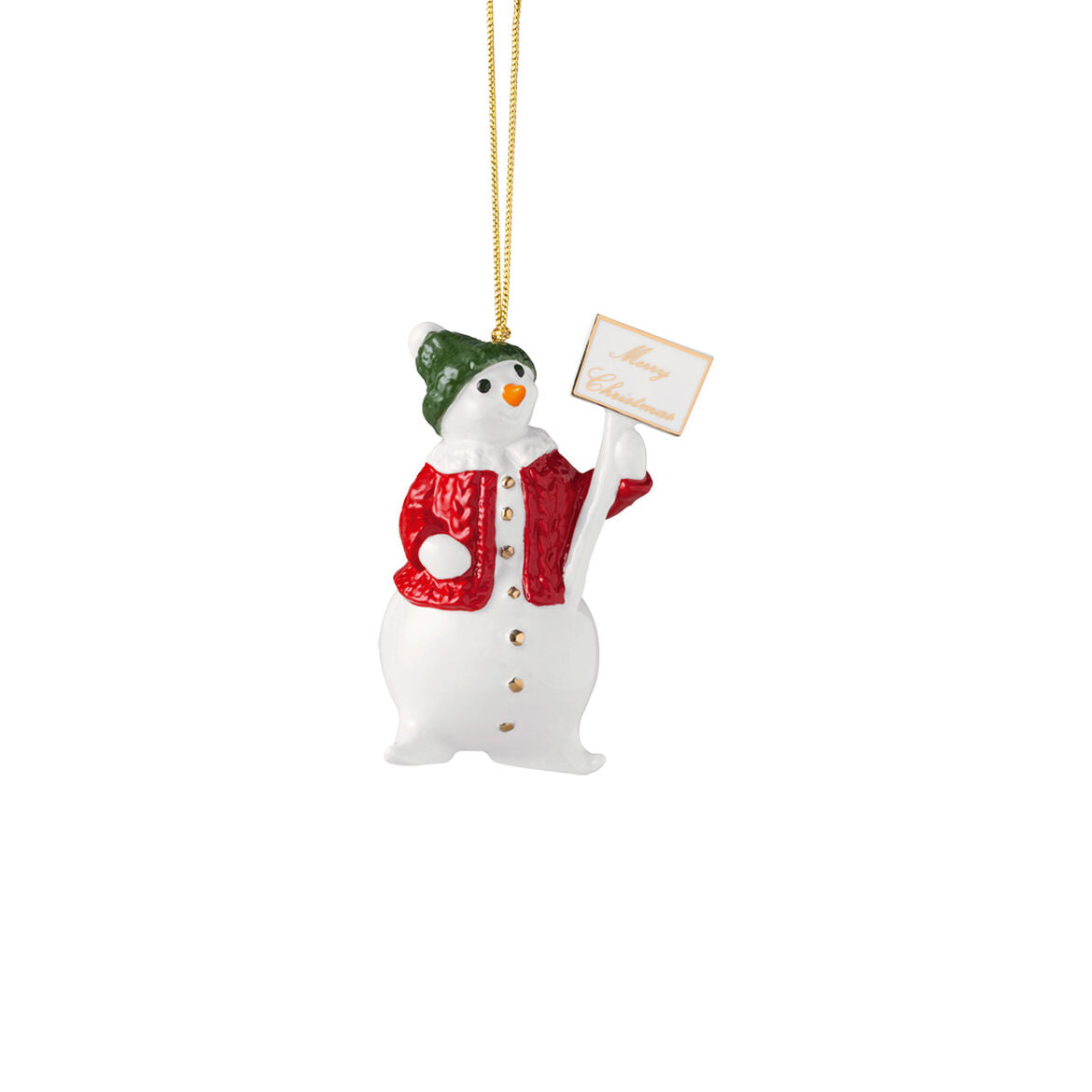 Addobbo Pupazzo di Neve Villeroy & Boch in porcellana premium 9,5 cm