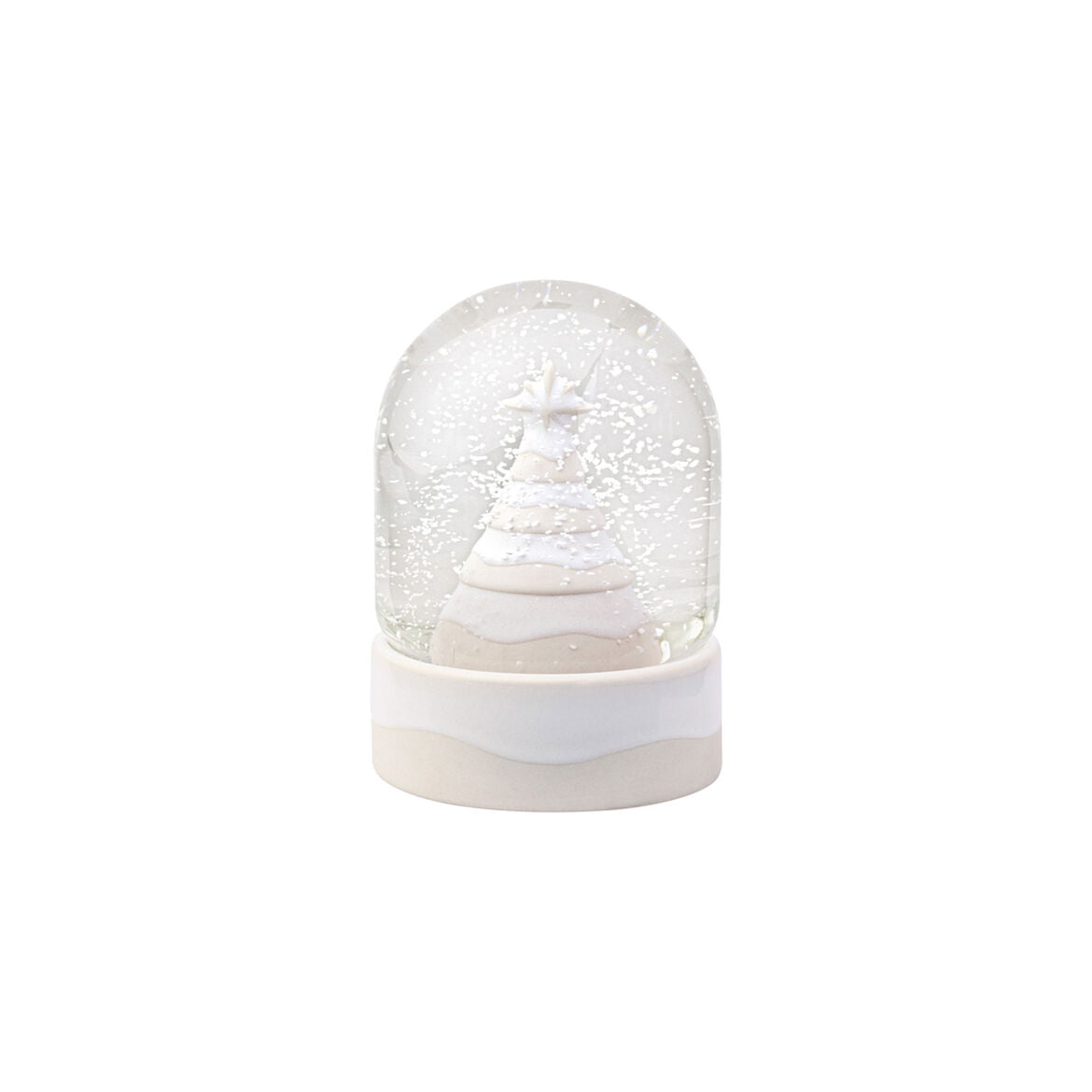Globo di neve Winter Glow Villeroy & Boch in porcellana e vetro 11x13 cm