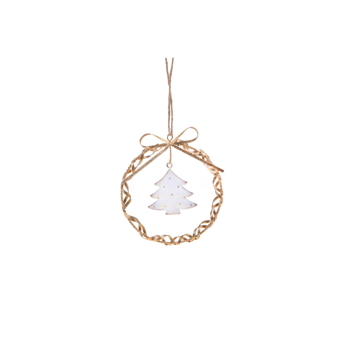 Pendaglio Coroncina con Albero Bianchi Dino in metallo 11 cm