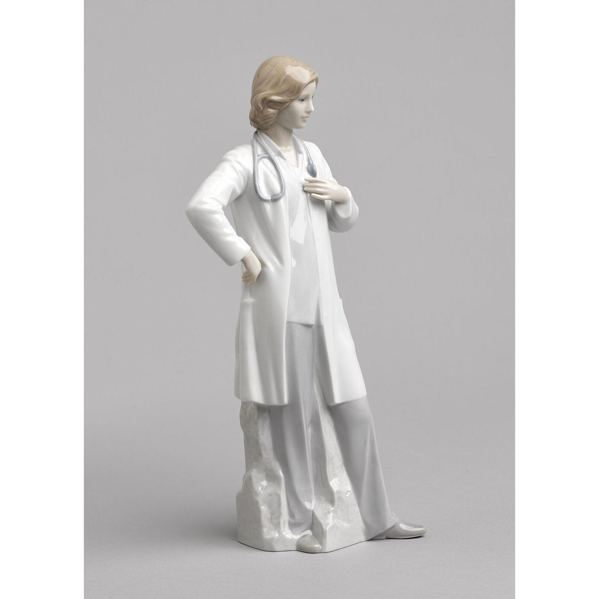 LLADRO' Figure Statue Doctor White Porcelain H31cm