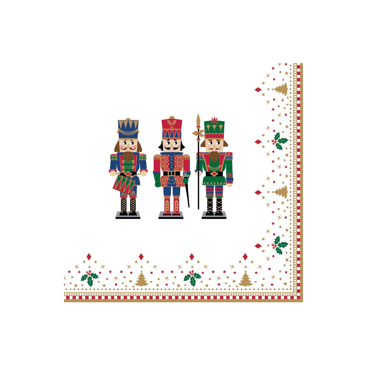 Tovaglioli di carta Easy Life decoro Schiaccianoci 33x33 cm Natale