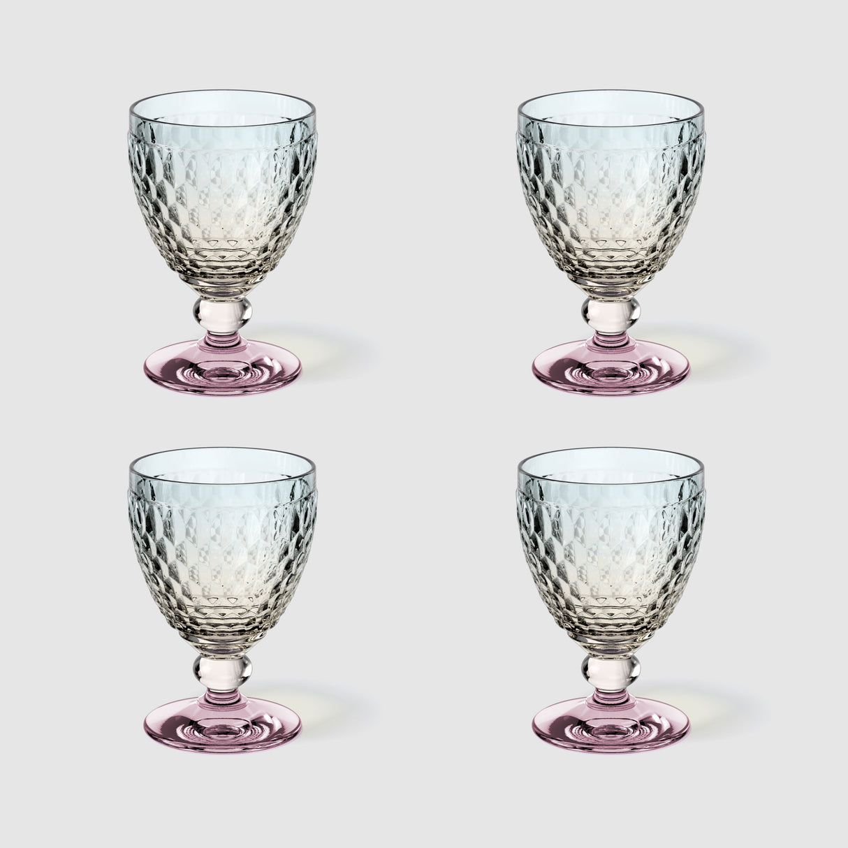 Set 4 calici vino Boston Pearl Villeroy & Boch in cristallo multicolore