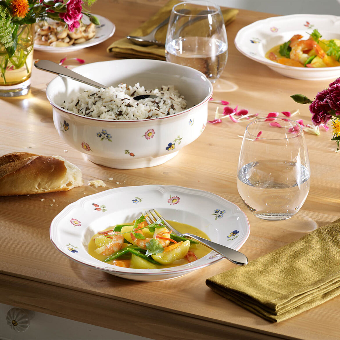 VILLEROY & BOCH - Petite Fleur Piatto Fondo 23cm Tavola Porcellana