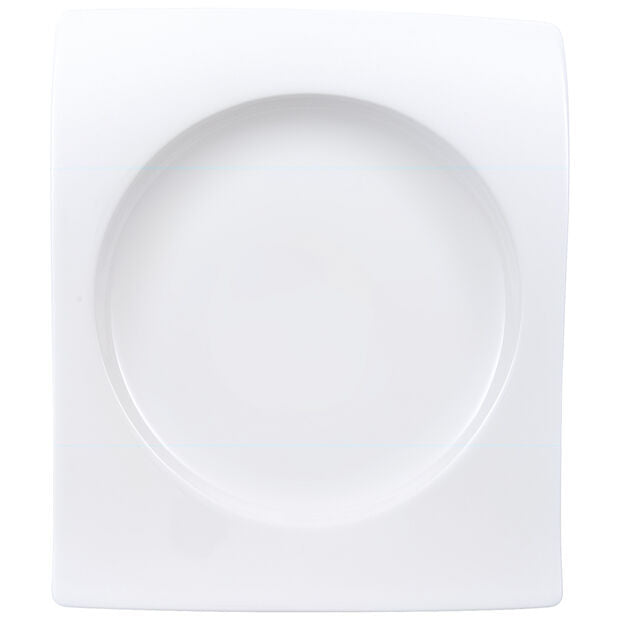Piatto colazione NewWave Villeroy & Boch in porcellana asimmetrica 24x22 cm