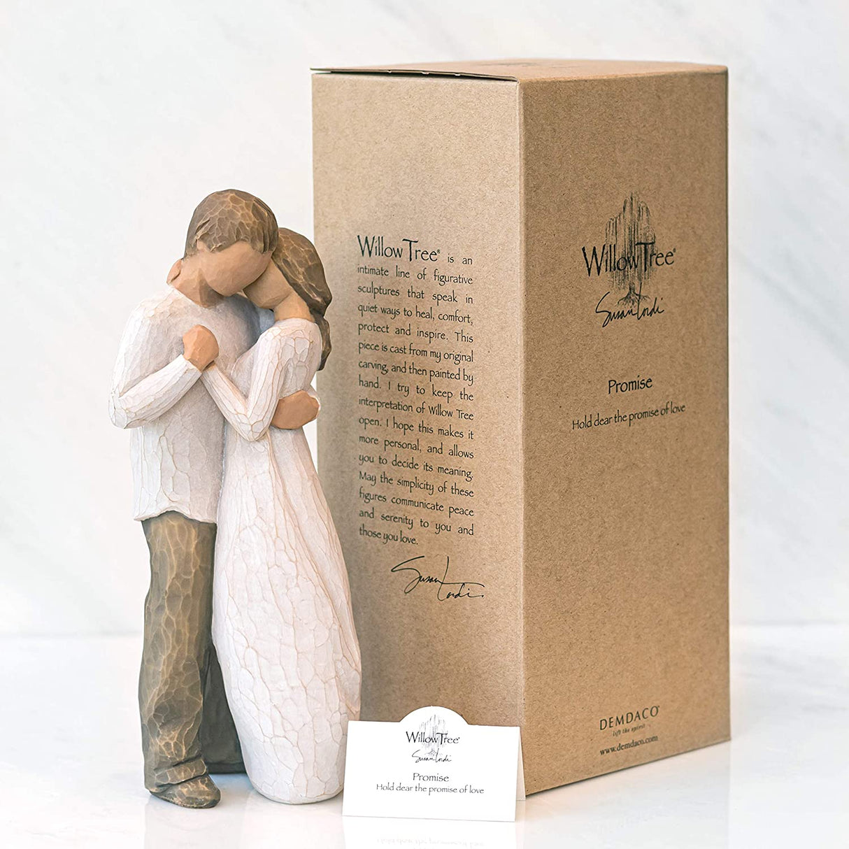 WILLOW TREE Figurina Statuina Promessa Design di Susan Lordi 23cm Resina