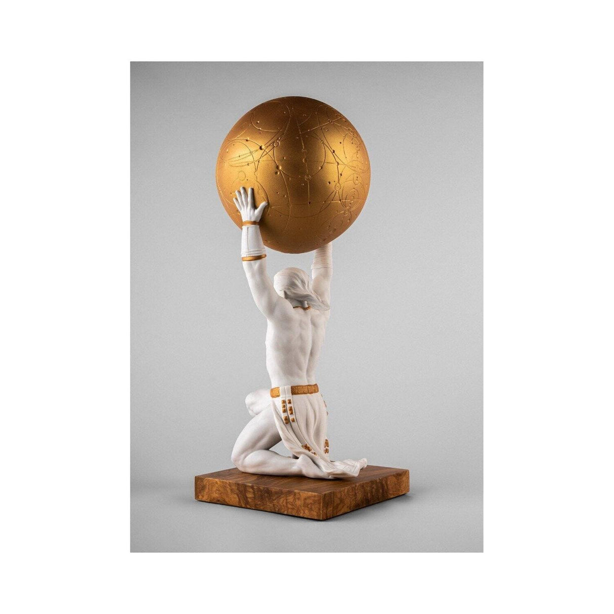 LLADRO' Scultura Atlante 55x22cm Porcellana