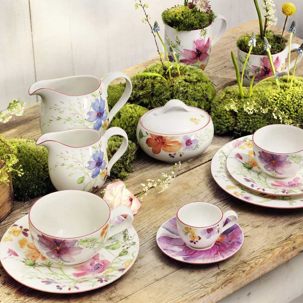 VILLEROY & BOCH - Mariefleur Table Service Plates 12 Pieces 6x Deep Plate 6x Flat Plate