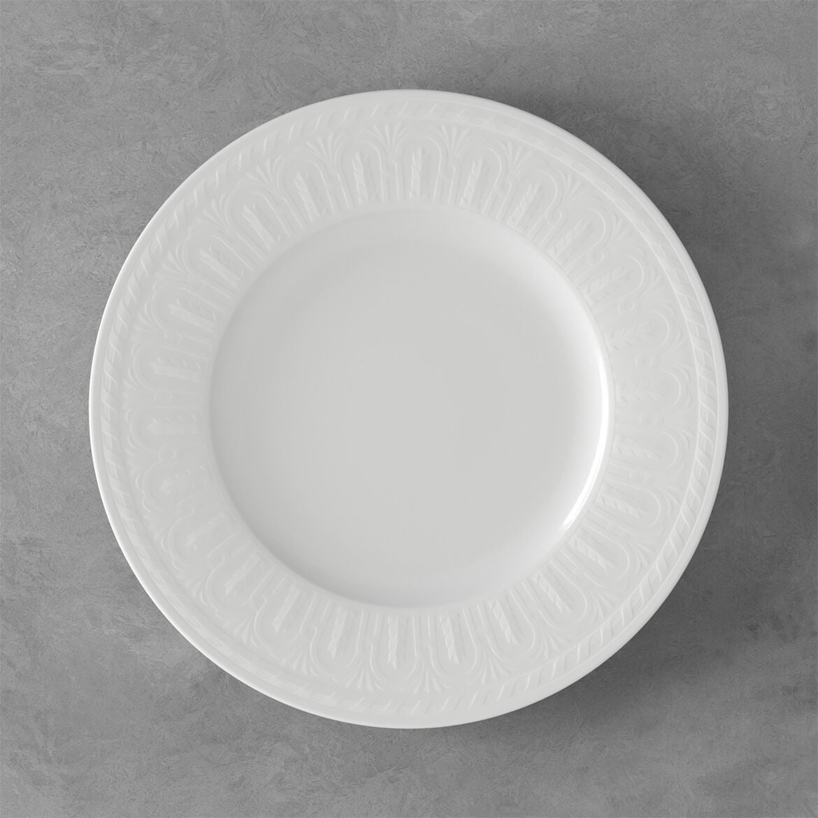 Set 6 piatti piani Cellini Villeroy & Boch in porcellana bianca 27 cm