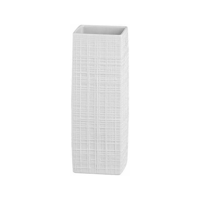 Vaso Structura Fabric Rosenthal in porcellana bianca opaca 22 cm
