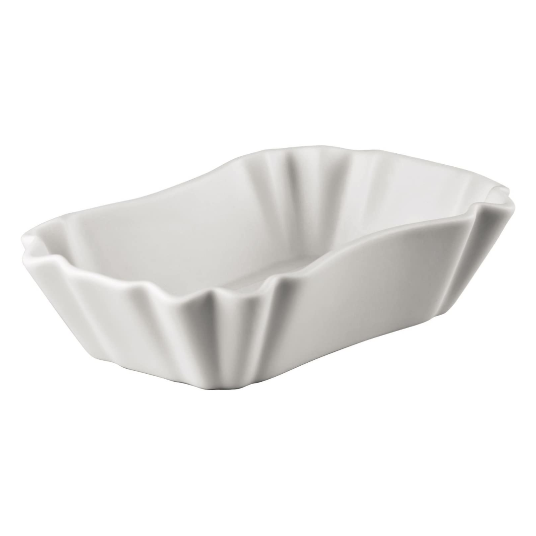 Ciotola Do Not Litter Rosenthal in porcellana bianca 14,5x9 cm