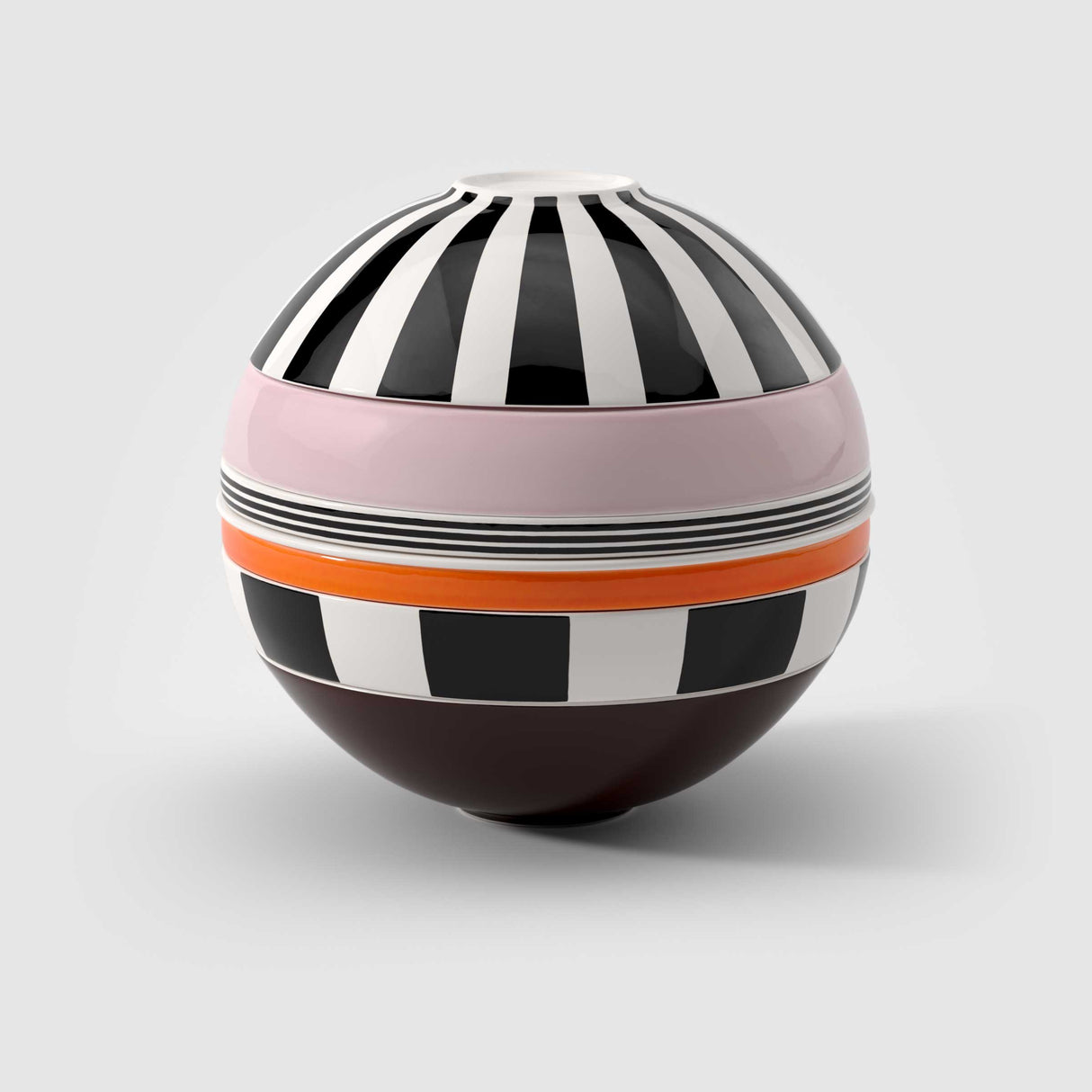 Servizio piatti La Boule Villeroy & Boch in porcellana bianca e nera