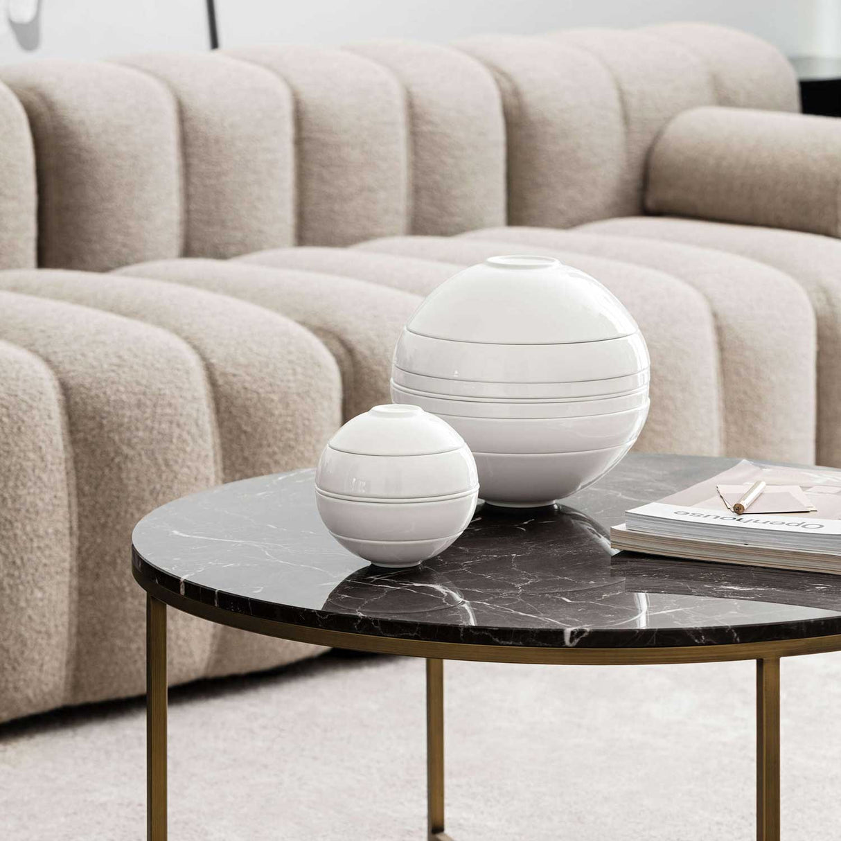 VILLEROY & BOCH Iconic La Boule Servizio Tavola Piatti Porcellana Bianco