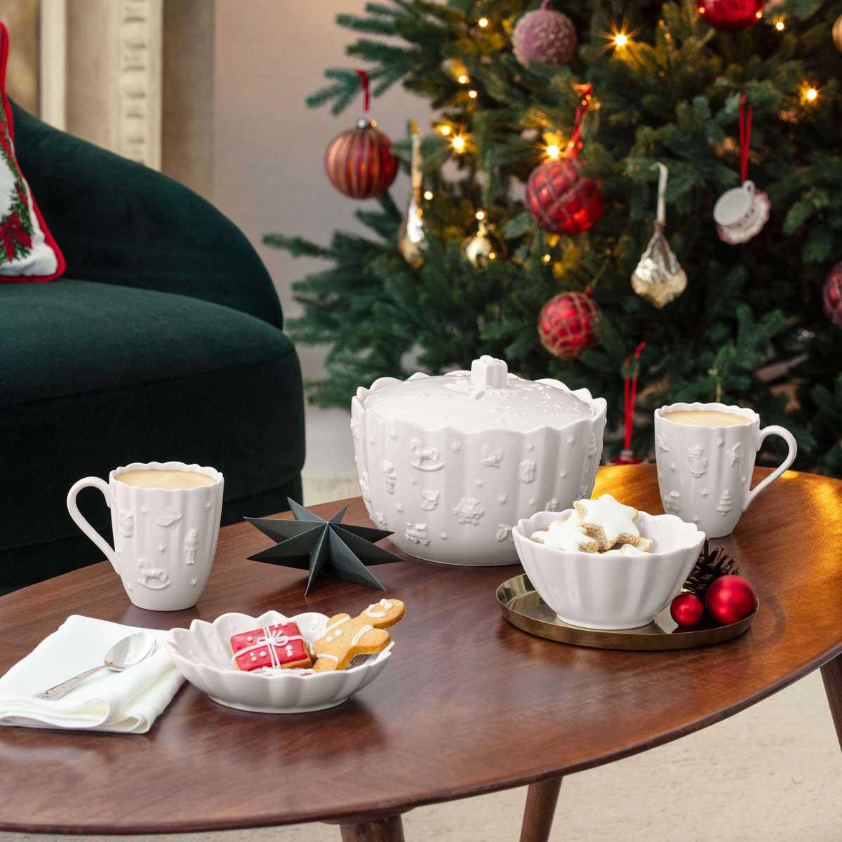 VILLEROY & BOCH Toy's Delight Royal Classic Scatola Natalizia per Biscotti 15cm Porcellana