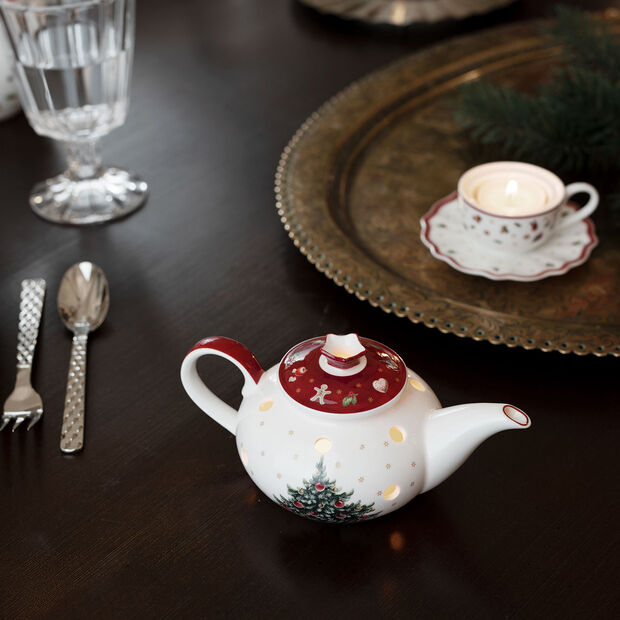 VILLEROY & BOCH - Toy's Delight Decoration Caffettiera Portacandele Decorazione Natalizia