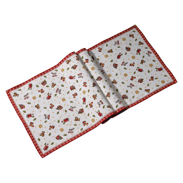 VILLEROY & BOCH Toy's Delight Runner Gobelin XL 49x143cm Cotone Tavola Natalizia
