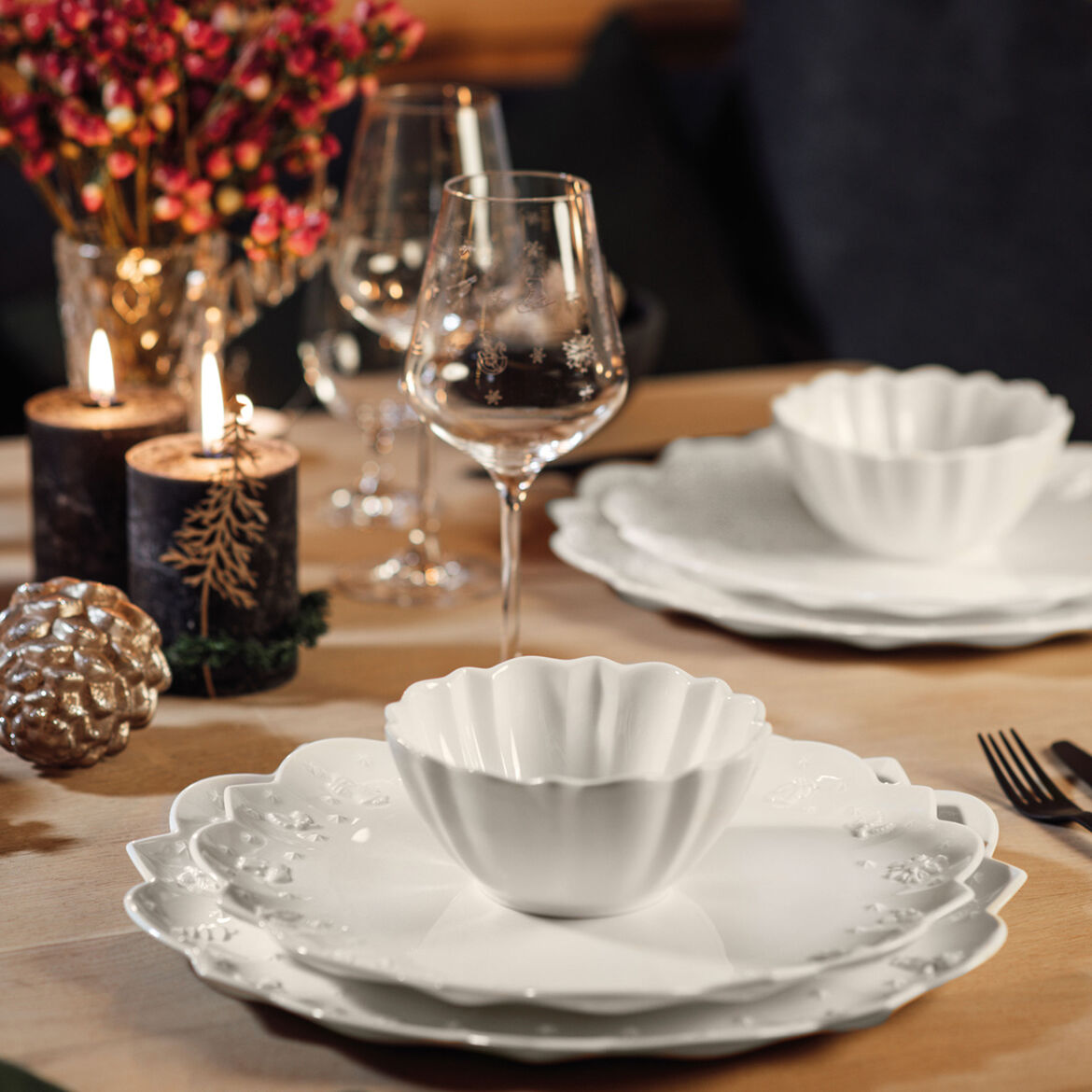VILLEROY & BOCH - Toy's Delight Royal Classic Piatto Colazione Frutta 23cm Tavola Natalizia