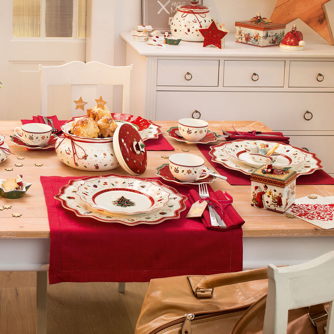 VILLEROY & BOCH - Toy's Delight Piatto Colazione Bianco 24cm Tavola di Natale