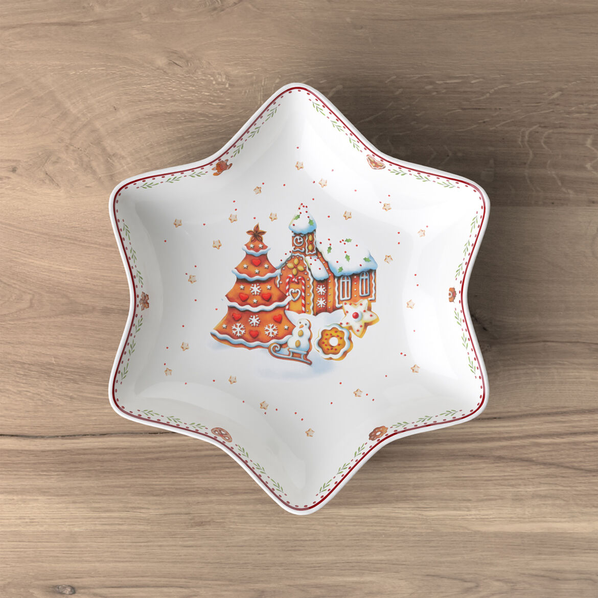 Ciotola a stella Villeroy & Boch Winter Bakery Delight in porcellana decorata