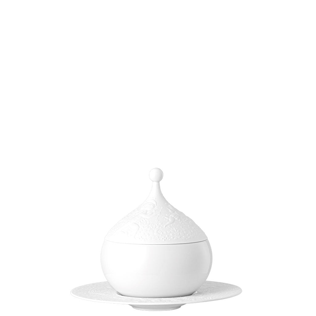 Salsiera Rosenthal Zauberflöte in porcellana premium con decoro orientale