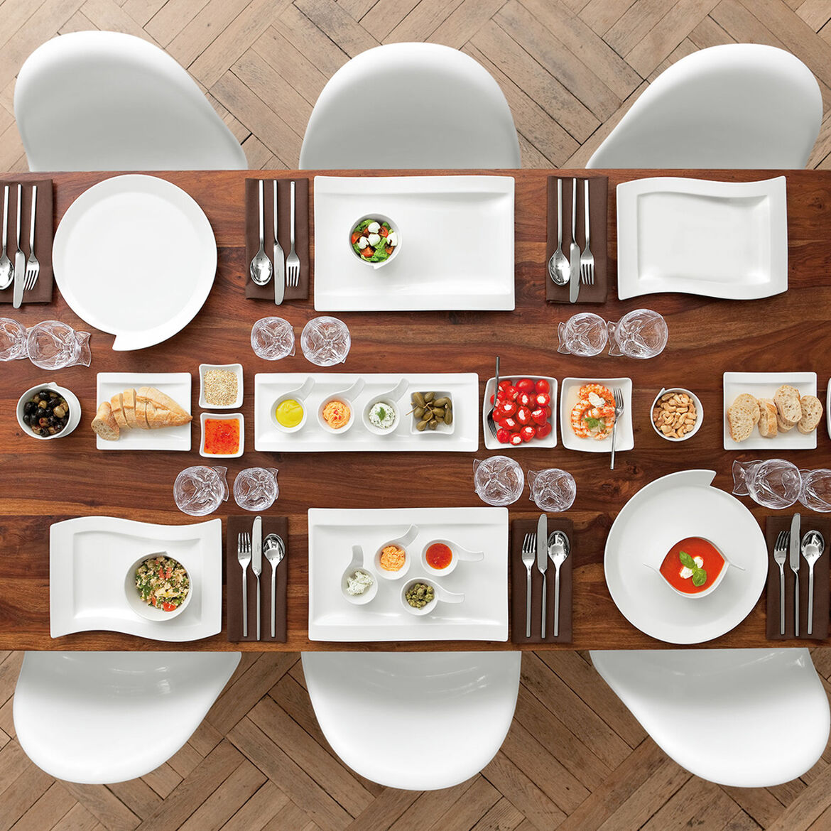 VILLEROY & BOCH NewWave Posate Servizio da Tavola Set 24 Pezzi Acciaio Inox
