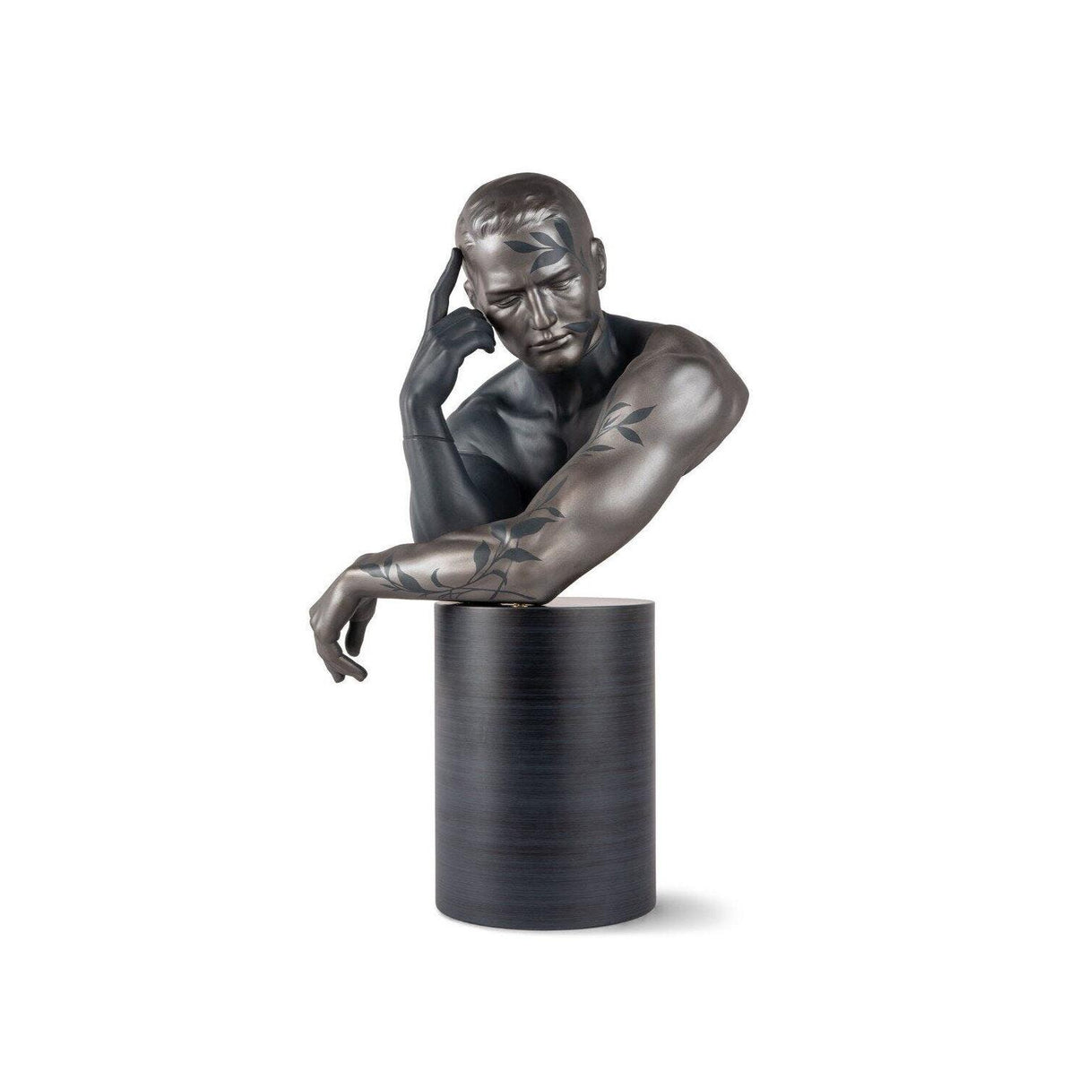 Scultura Riflessi della Natura Lladrò in porcellana su base legno 51x29 cm