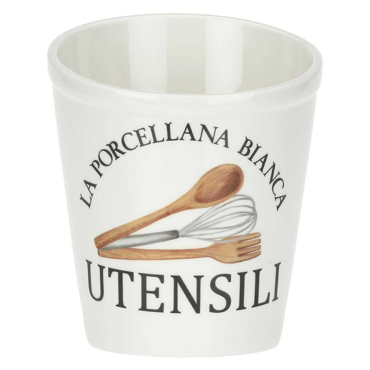 Portautensili Conserva La Porcellana Bianca in porcellana bianca 18 cm