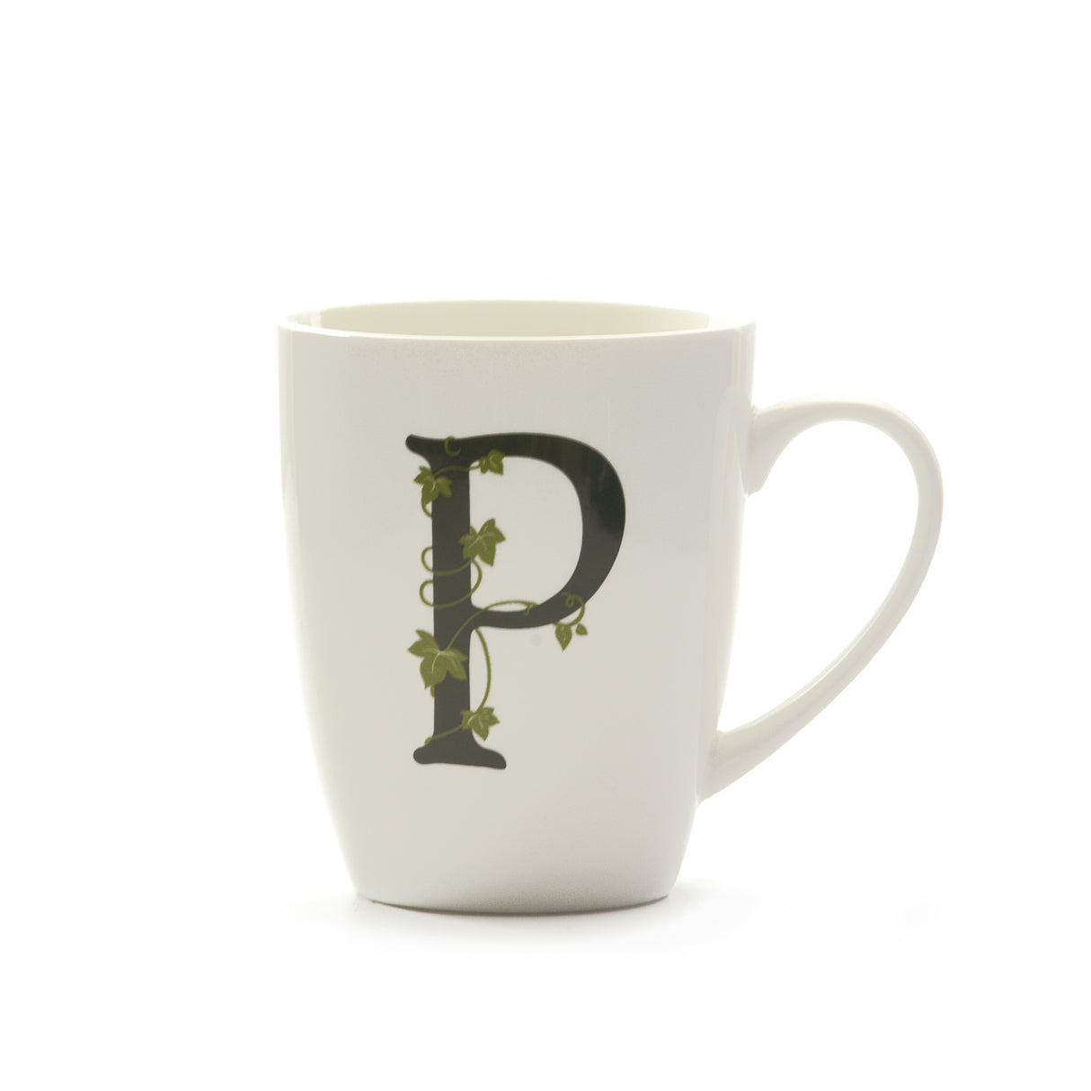 Tazza Mug lettera P La Porcellana Bianca in porcellana bianca 380 ml