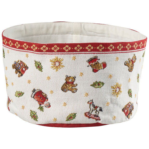 Cestino per pane Toy's Delight Villeroy & Boch in cotone natalizio 15x23 cm