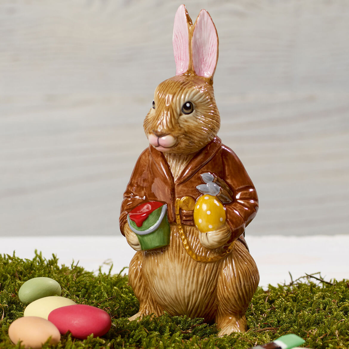 VILLEROY & BOCH - Bunny Tales Grandpa Hans Rabbit Figure 14.5cm Easter Decoration