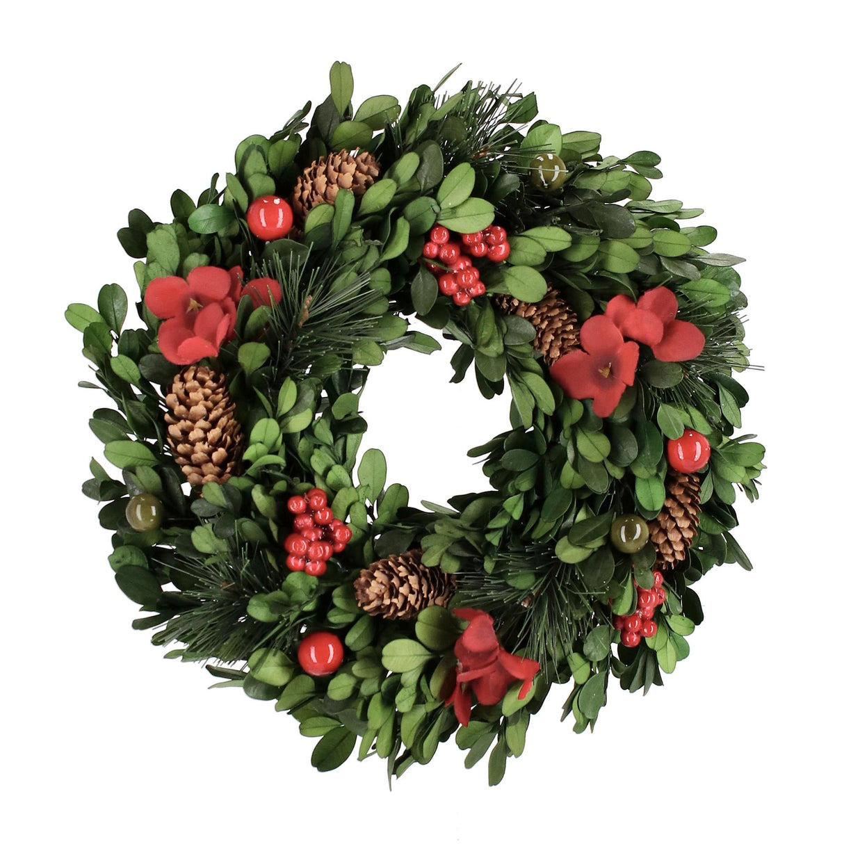 Ghirlanda natalizia Antea Bizzotto in plastica con bacche rosse 25 cm