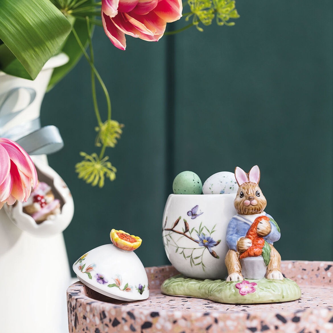 VILLEROY & BOCH - Bunny Tales Easter Egg Jar Max 9.5cm Easter Decoration