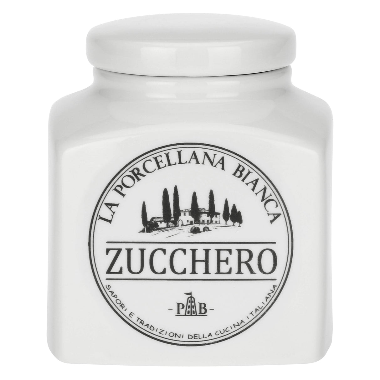 Barattolo zucchero La Porcellana Bianca in porcellana bianca 1,1 litri