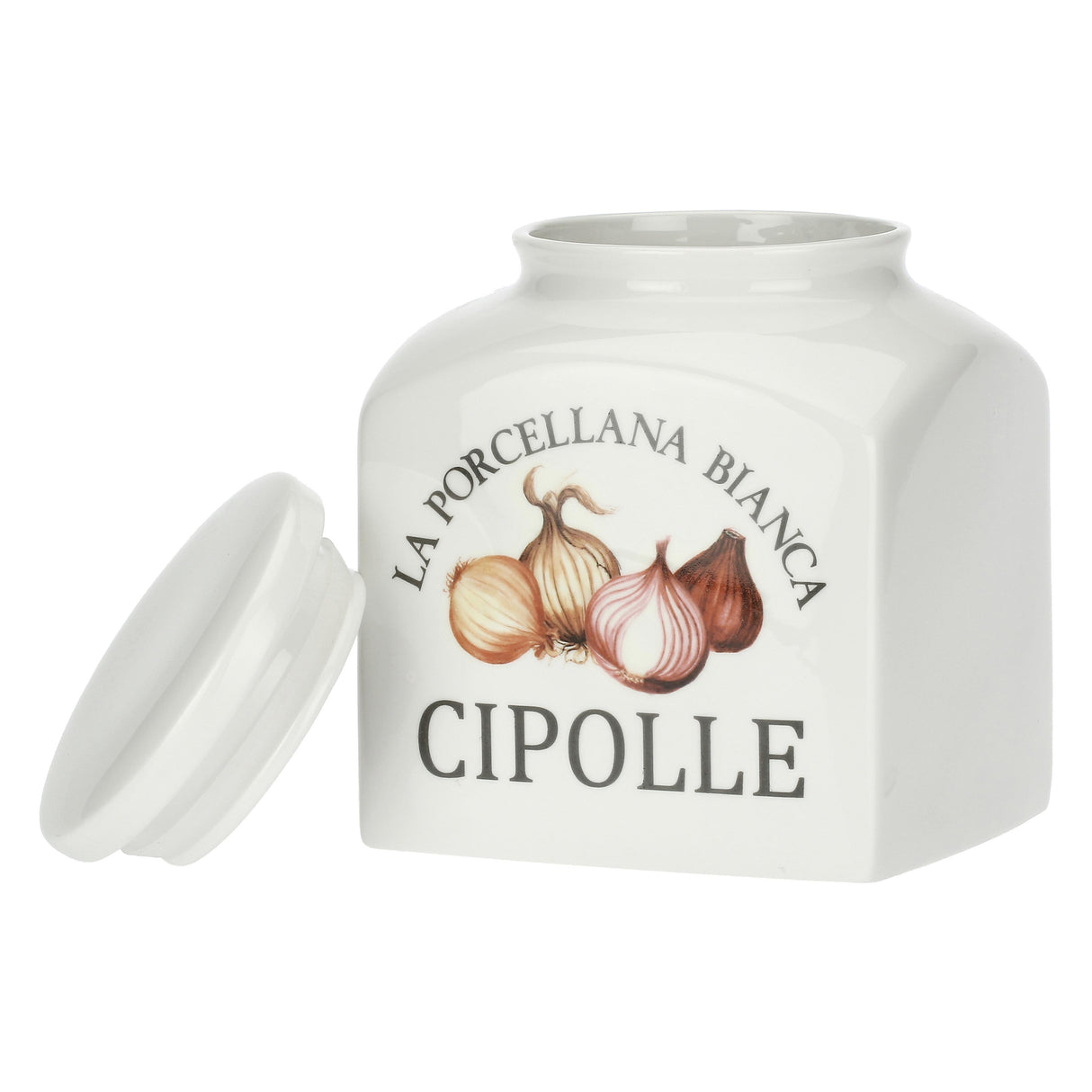 LA PORCELLANA BIANCA Conserva Barattolo Cipolle 3,5L Bianco Porcellana