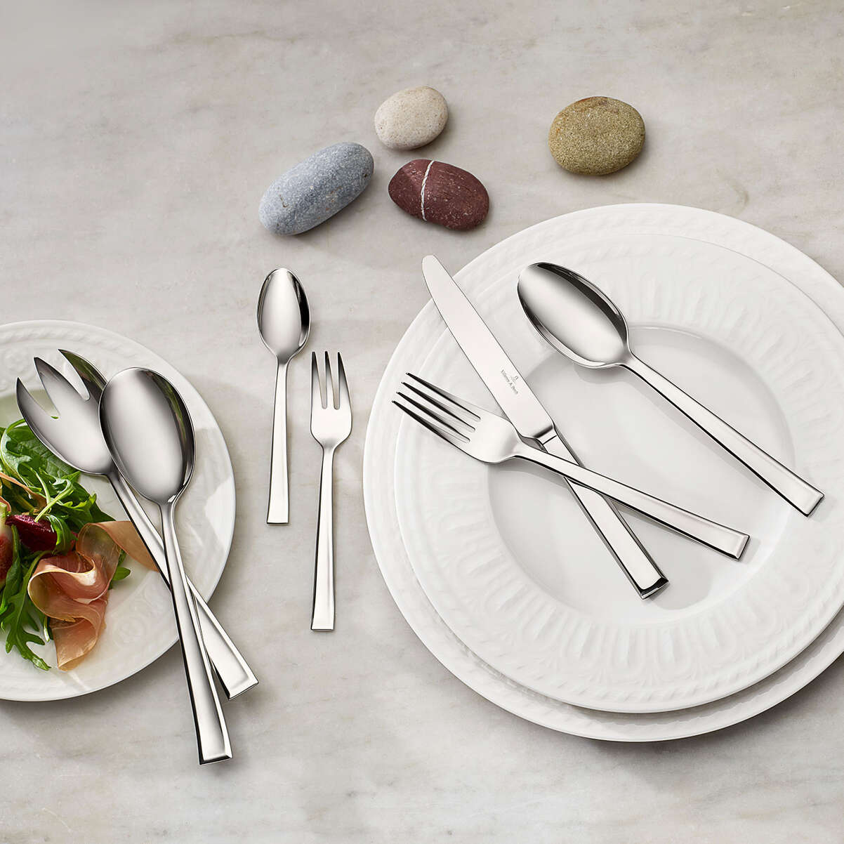 VILLEROY & BOCH Victor Servizio Posate Tavola 68 Pezzi Acciaio Inox
