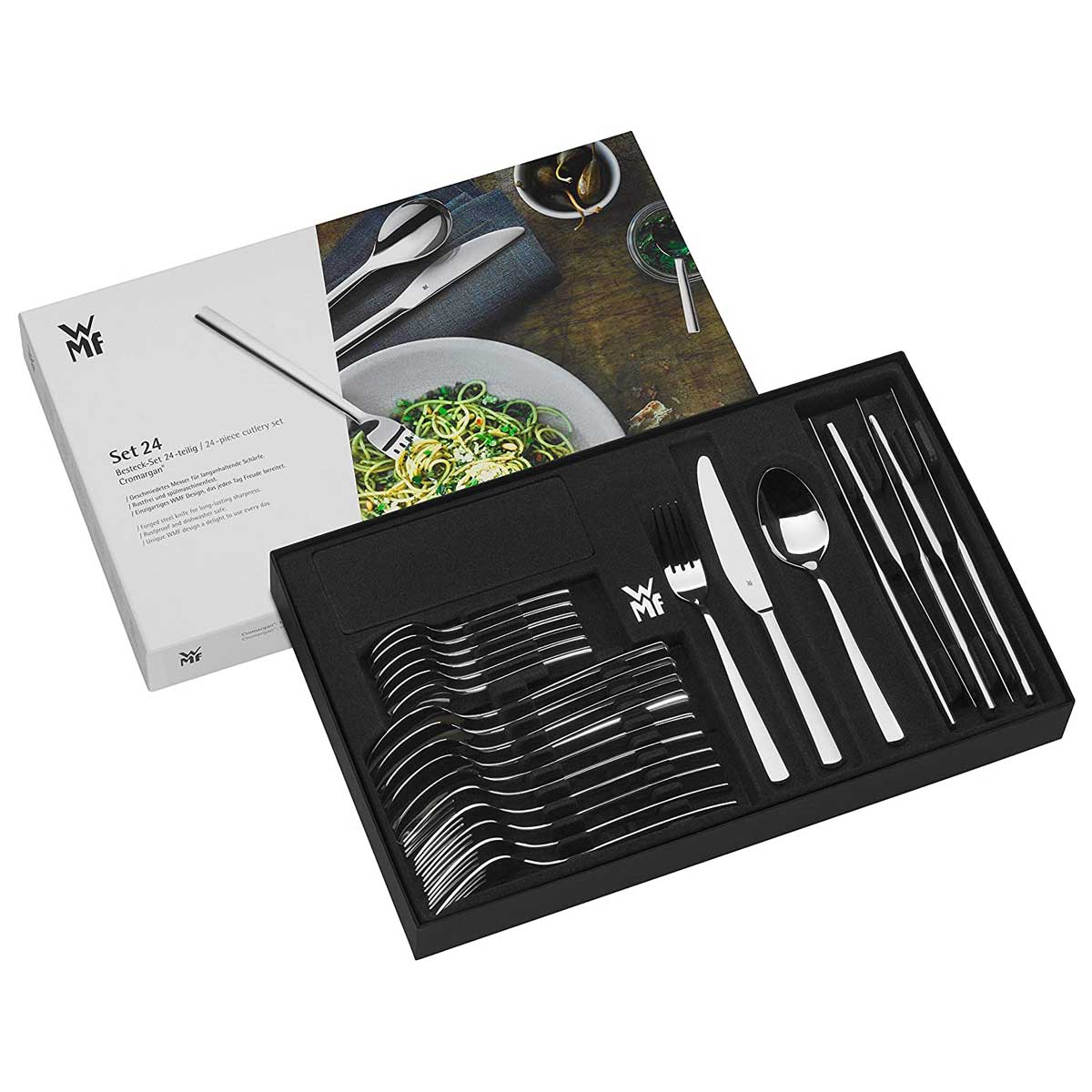 WMF Philadelphia Servizio Tavola Posate Set 24 Pezzi Acciaio Inox