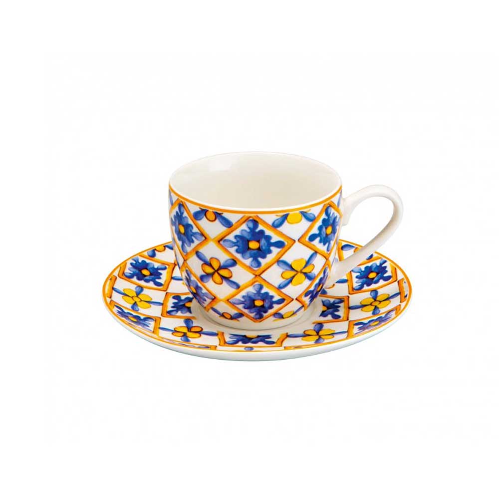 BRANDANI Tazzina Caffè Medicea Set 6 Pezzi in Porcellana