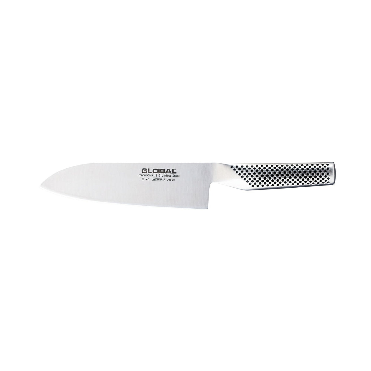 Coltello Santoku Global in acciaio inox bilanciato 18 cm
