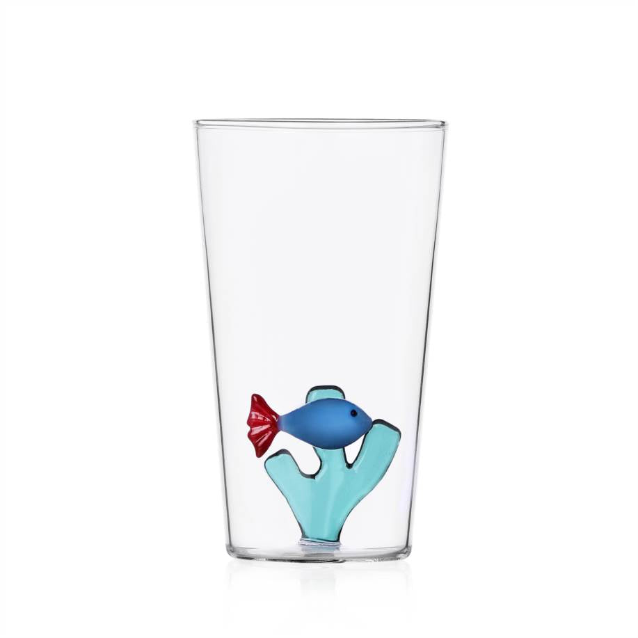 ICHENDORF Marine Garden Fish Set 6 Pieces Longdrink Glasses 13cm Borosilicate Glass