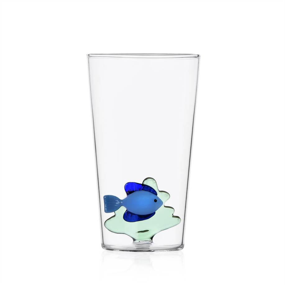 ICHENDORF Marine Garden Fish Set 6 Pieces Longdrink Glasses 13cm Borosilicate Glass