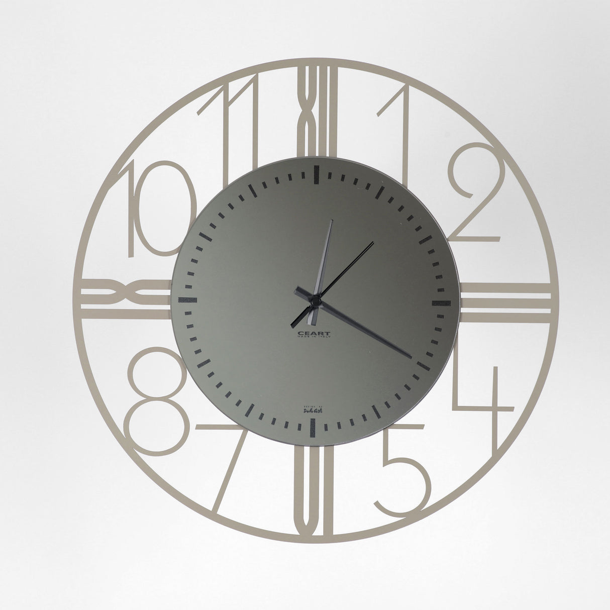 Orologio da parete Astro Ceart in metallo nero fumè diametro 50 cm