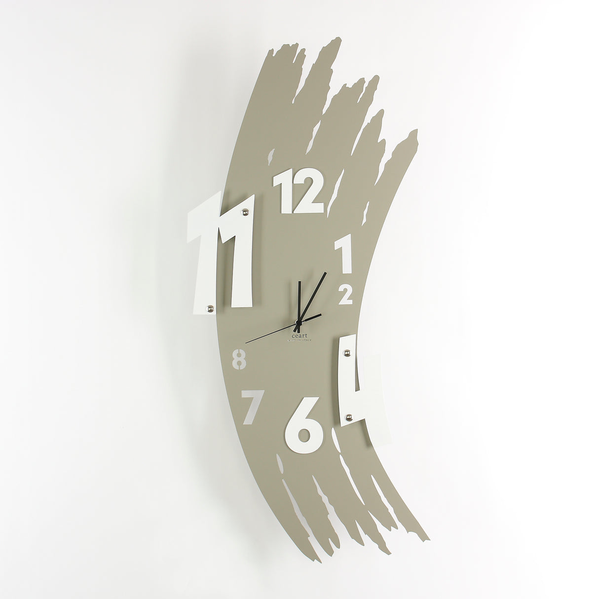 Orologio da parete Spennellata Ceart in metallo tagliato a laser 39x85 cm