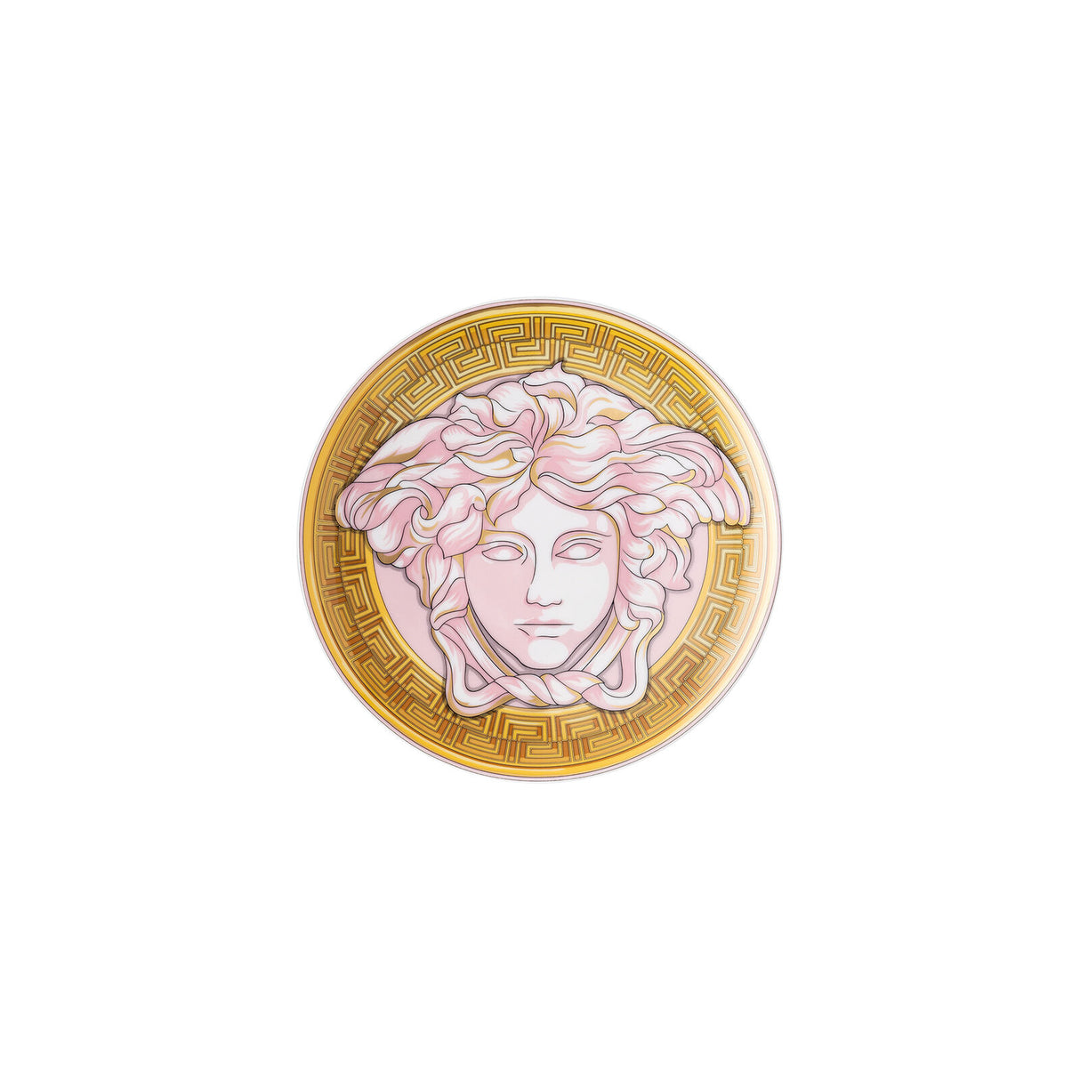 VERSACE Amplified Pink Plate Saucer 17cm Pink Porcelain