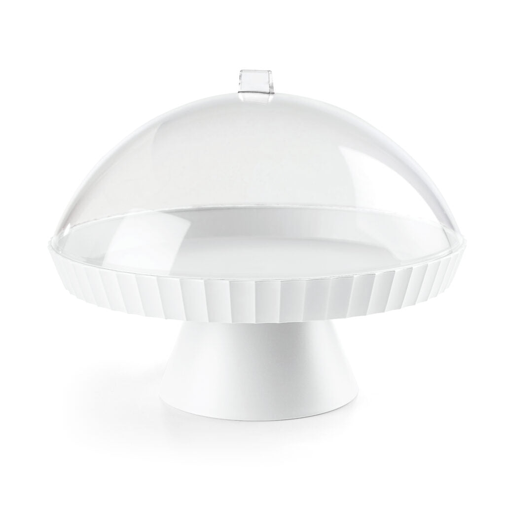 BLIM PLUS Agorà cake stand 30cm Arctic White Made in Italy 100% Recyclable