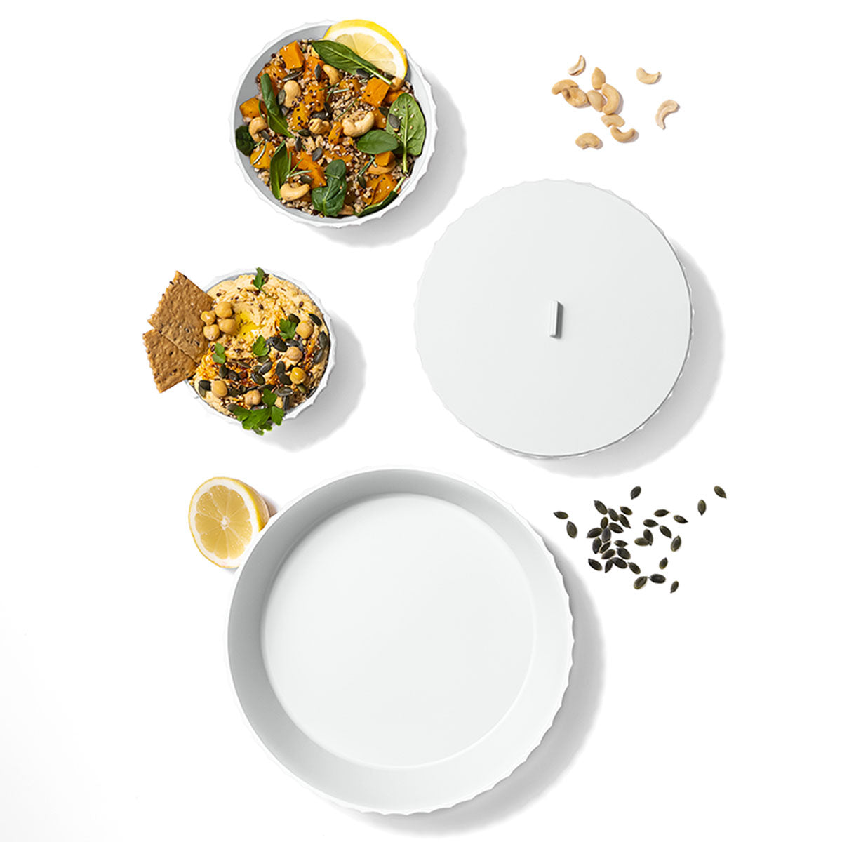 BLIM PLUS Bowl Cup Salad Bowl Hera M 20cm Arctic White White Made in Italy 100% Recyclable
