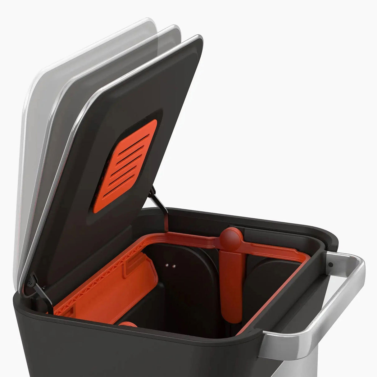JOSEPH JOSEPH Titan 30L Pattumiera Raccolta Differenziata 90L 69x39cm Acciaio Inox