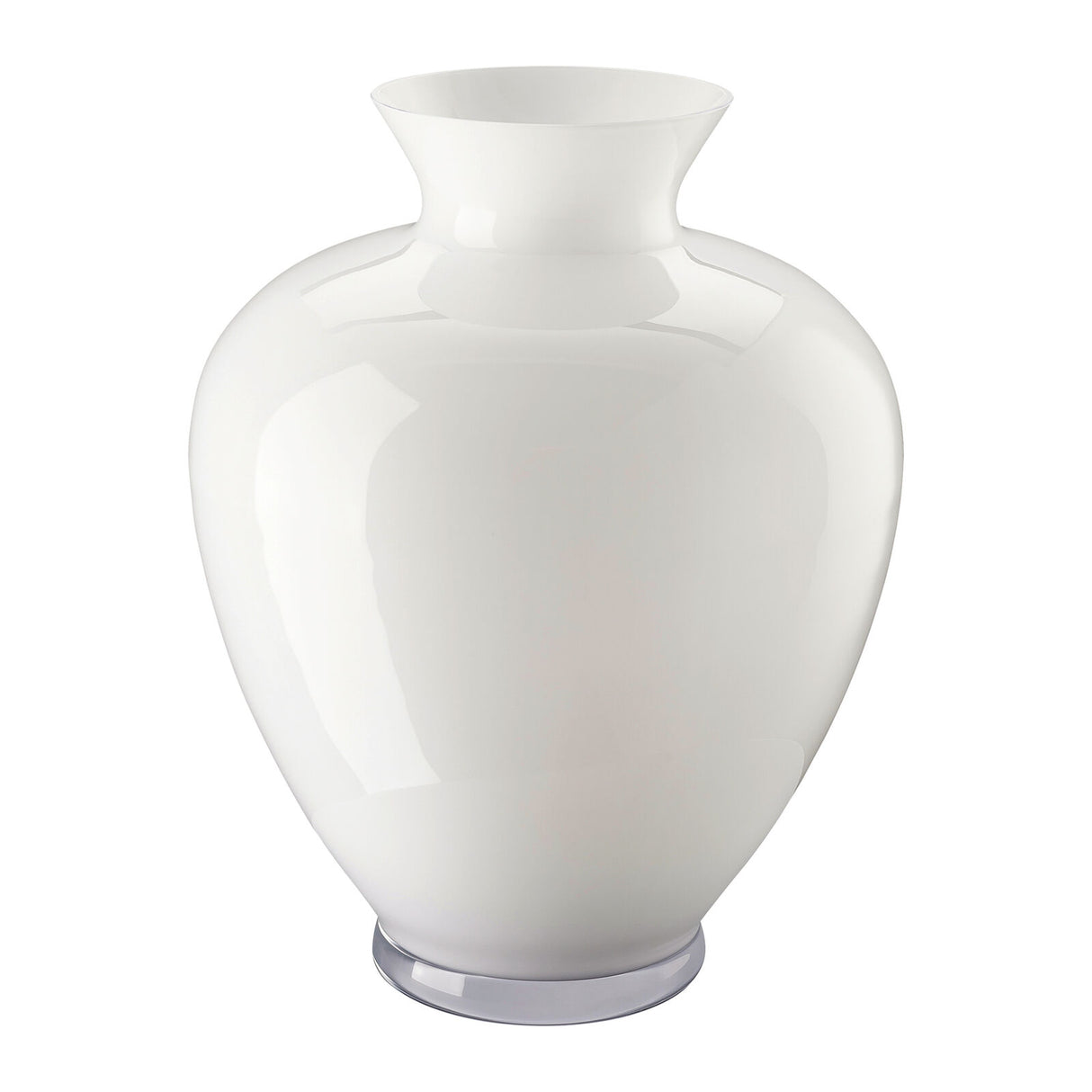 Vaso Gianna Rosenthal in vetro bianco altezza 36 cm