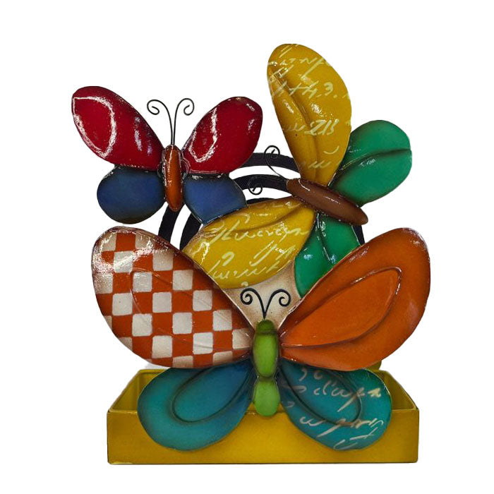 Porta zampirone Farfalle Palais Royal in metallo decorato 16x19 cm