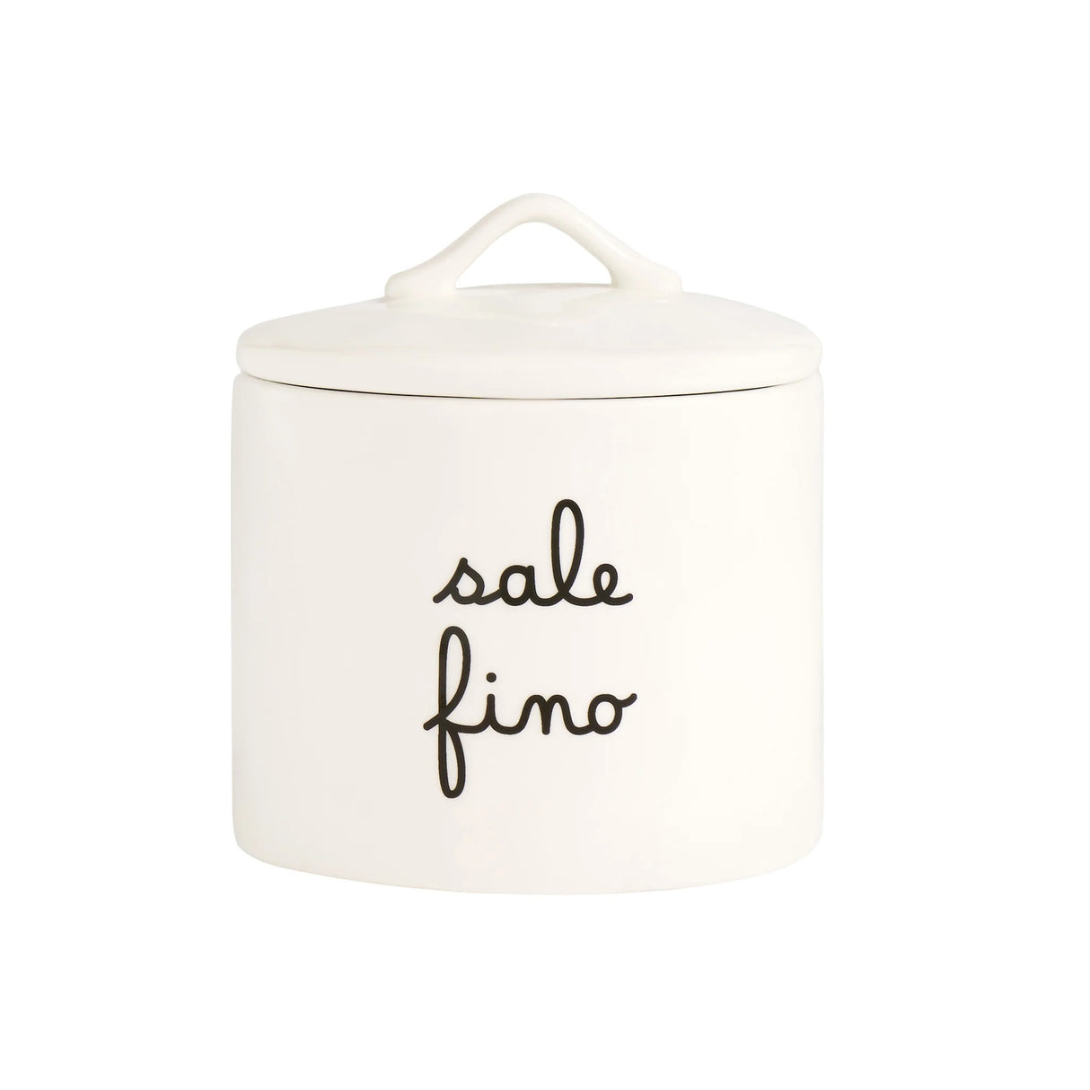 SIMPLE DAY Fine Salt Container Jar 13x12cm Stoneware
