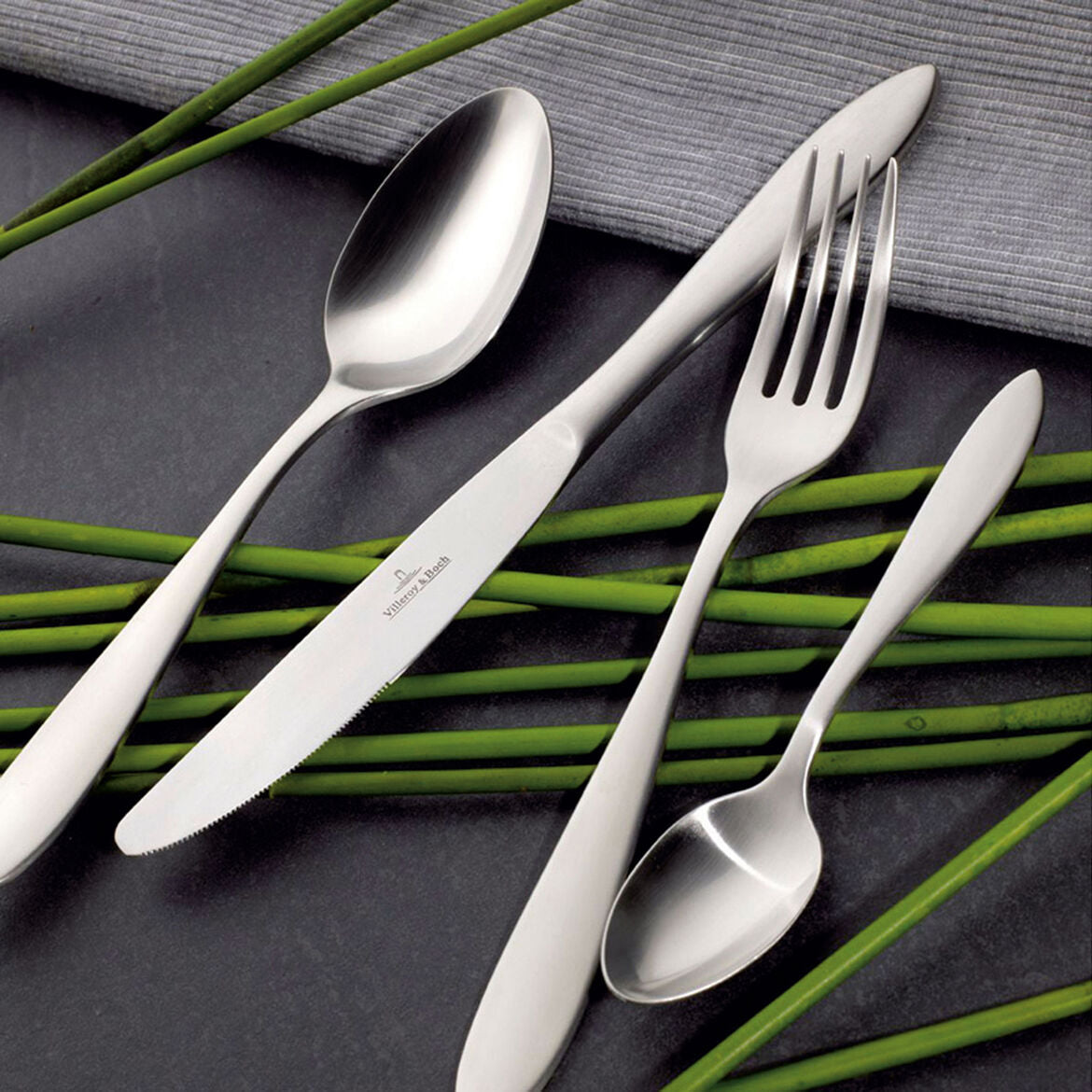 VILLEROY & BOCH Arthur Spazzolato Servizio Tavola Posate Set 68 Pezzi Acciaio Inox